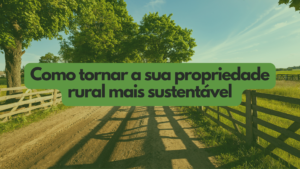 Como tornar a sua propriedade rural mais sustentável